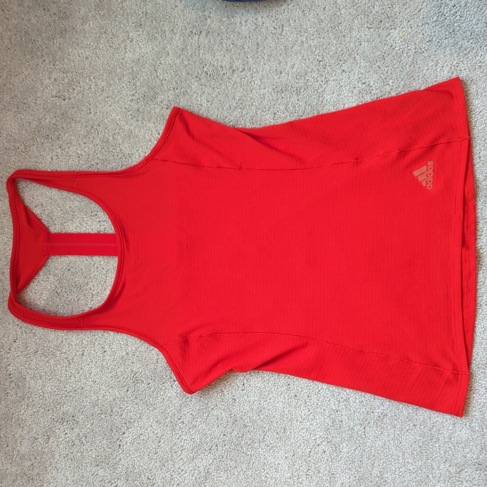 Adidas Running Tank Top women- red/ orange color